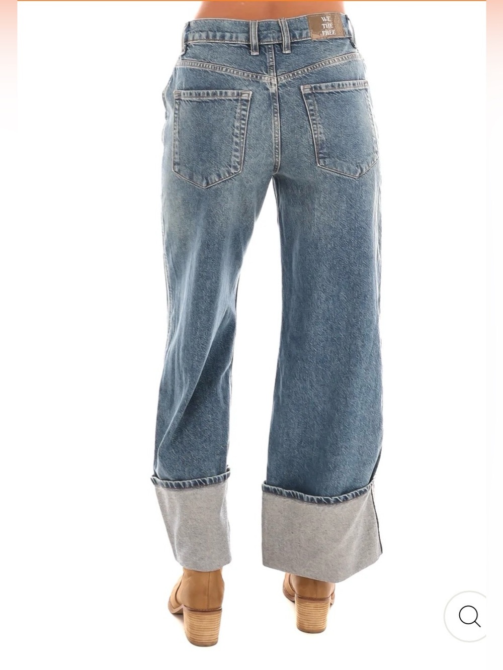 Free People We The Free Final Countdown Cuffed Mid-Rise Jeans Size 28 $128 - Picture 4 of 7